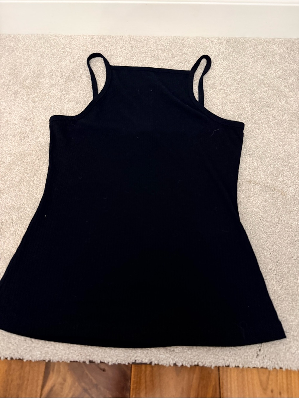 Urban Heritage Black Ribbed High-Neck Tank - Women